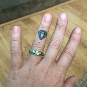 Turquoise stone ring